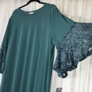 LuLaRoe Teal Maurine Dress NWT 🦄